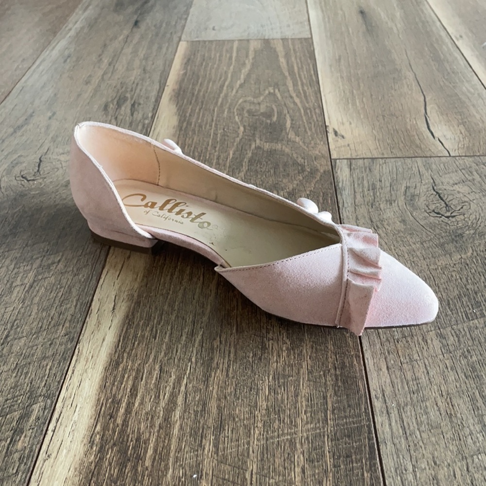 🔥 3/$15 bundle & save! Light Pink faux leather women’s flats - Picture 3 of 6